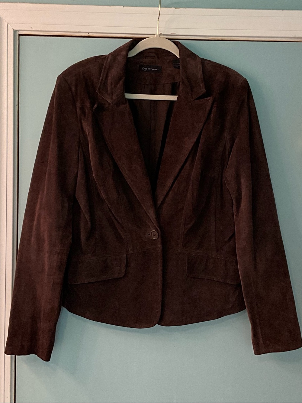Context Chocolate Brown Suede Jacket